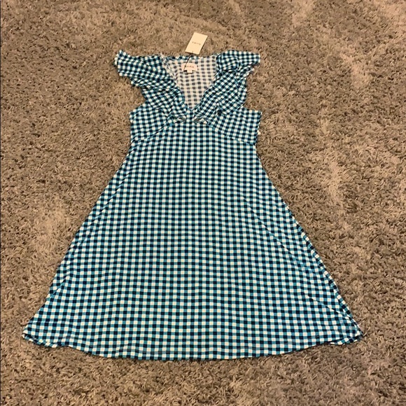 NWOT Leota color block dress with ruffle shoulders - Picture 1 of 1